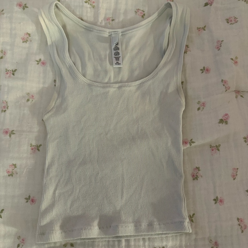 SKIMS Ribbed Tank Top - light blue